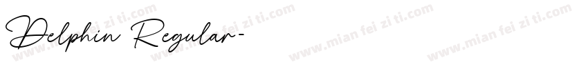 Delphin Regular字体转换